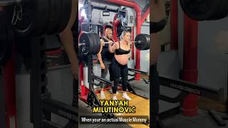 Is THIS PREGNANT woman STRONGER than YOU 🤰🏼 shorts lifting squats [upl. by Marco37]