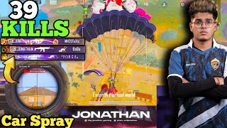 39 KILLS 😱 JONATHAN New Best Agressive GameplayFOREST ELF SET bgmi pubg jonathan [upl. by Sergu]