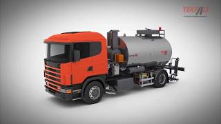 TEKFALT sprayFALT Bitumen Sprayer Tanker [upl. by Aigneis727]