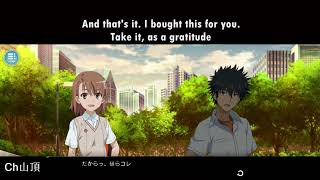 Eng Sub Misaka Mikoto give the thanks to Kamijou Touma [upl. by Kloster467]