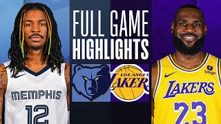 GRIZZLIES at LAKERS  FULL GAME HIGHLIGHTS  January 5 2024 [upl. by Amber584]