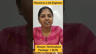 Successfully placed as QA Engineer  QSpiders student review Testimonial [upl. by Helbonnah]