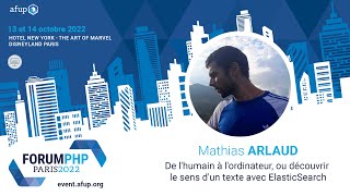 De lhumain à lordinateur ou découvrir le sens dun texte avec ElasticSearch  Mathias ARLAUD [upl. by Yecram411]