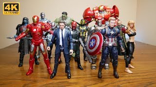 MASSIVE Unboxing Most not all of the Marvel Legends MCU 10 Years Collection [upl. by Leduar]