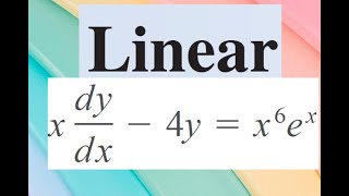 Solve a None Standard Linear ODE Using Integration By Parts of x6 ex [upl. by Betty617]