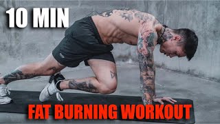 10 Min Fat Burning Workout  No Equipment [upl. by Saxon]