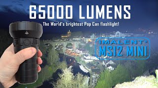 IMALENT MS12 MINI  65000 lumens tamed by 3 builtin fans 2hr DC fast charging [upl. by Sura]