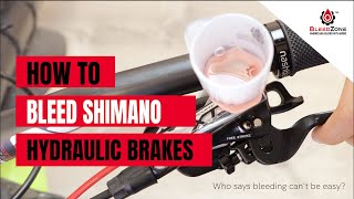 How to Bleed Shimano MTB Hydraulic Disc Brakes  BleedZone Kit [upl. by Remus]