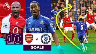 10 INCREDIBLE Arsenal vs Chelsea goals  Premier League [upl. by Eglanteen]