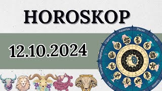 HOROSKOP FÜR 12 OKTOBER 2024 FÜR ALLE STERNZEICHEN [upl. by Enilra]