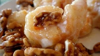 HONEY WALNUT SHRIMP Asian Fusion Chinese Food [upl. by Ydnis193]