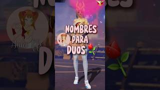 NOMBRES PARA FREE FIRE  APODOS PARA FREE FIRE VERSIÓN ANIME PARA DÚOS 🌸 [upl. by Chrisman]