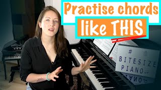 THE BEST WAY TO PRACTISE PIANO CHORDS  Chord Practise Exercises [upl. by Sivet718]