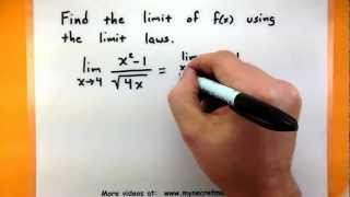 Calculus  The laws of limits [upl. by Idihc]