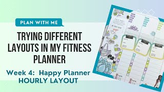 Weekly Fitness Planner Setup Using the Happy Planner Hourly Layout [upl. by Airemahs719]