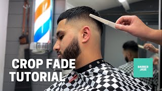 CROP TOP FADE Step by Step Tutorial  Barber Jase 🥢 [upl. by Robinet]