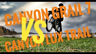 Canyon LUX Trail 6 2022 vs Canyon Grail 7 1by AL 2021 pointless [upl. by Anahc]