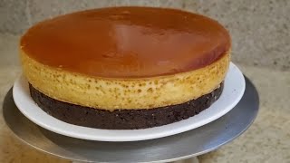 la mejor receta de chocoflan o famoso pastel imposible [upl. by Hamirak]