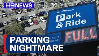 Sydneys new metro causing car park chaos  9 News Australia [upl. by Asile]