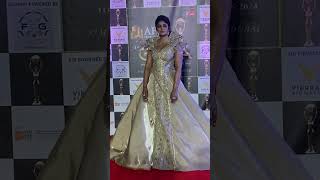 Actress Dimple Hayati Glamourus at GAMMA Awards Dubai TOLLYWOODREPORTER369 [upl. by Aikahs458]