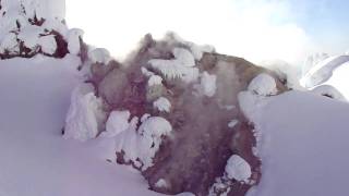 Mt Hood  A big fumarole below the Hogsback  22010 [upl. by Eejan]