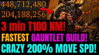 3 Min T100 NM Clear FASTEST Barb Gauntlet Speed Run Build [upl. by Benoit]