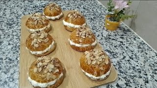 ميني بريوش معمر بلكريم ديبلومات كتجي لذيذة وكذوب في الفم والأهم سهلة mini tarte tropezienne [upl. by Belen]