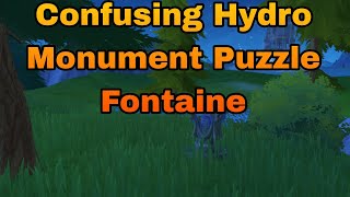 Fountain of Lucine Hydro monument Puzzle Fontaine Genshin Impact [upl. by Trinidad677]