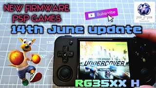 Anbernic RG35XX H new updated firmware I PSP games I best retro budget handheld [upl. by Enrico]