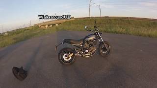 Ducati scrambler Sixty2 400cc with Termignoni Exhaust and drive by [upl. by Clarhe154]