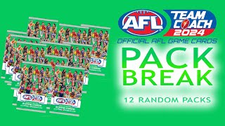 2024 Teamcoach 12 Random Packs 2024teamcoach footycards aflcards [upl. by Rodd]