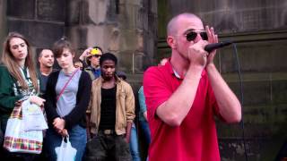 Dave Crowe Beat Boxer Royal Mile Festival Fringe Edinburgh Scotland August 21st [upl. by Irmo]