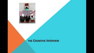 Memory  The Cognitive Interview [upl. by Takara]