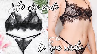 LENCERÍA de ALIEXPRESS LO QUE PEDÍ VS LO QUE RECIBÍ ⚡️ Nymereida [upl. by Yelnikcm907]