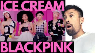 BLACKPINK  ICE CREAM REACTION  WELL [upl. by Auhsaj]