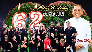 Selamat Ulang Tahun Romo Min Rm Maternus Minarta Pr yg ke 62 th  25 Sept 2024 [upl. by Cloe]