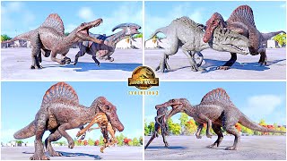 Spinosaurus All New Perfect Animations amp Interactions 🦖 Jurassic World Evolution 2  JWE Update 7 [upl. by Aivatal]