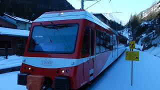 Mont Blanc Express Eisenbahn Martigny nach Le Chatelard Wallis Schweiz Frankreich [upl. by Narej269]