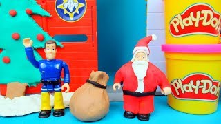 Brandweerman Sam viert kerst met PlayDoh en Peppa Big [upl. by Arratahs]