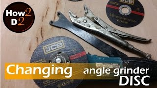 Changing disc  How to change replace disc blade in makita angle grinder [upl. by Nallac30]