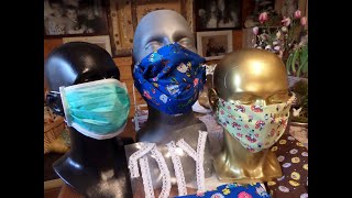 DIY FILTER MUNDNASENSCHUTZ MASKEN mit FILTEREinlege Tasche  RESPIRATOR SELBER NÄHENMaskeauf [upl. by Dera856]