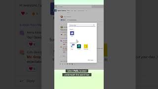 How to make a poll in Microsoft Teams shorts [upl. by Koeninger]