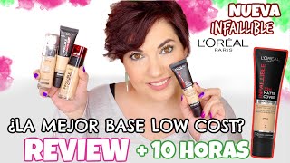 REVIEW COMPLETA 😱 10H con Infaillible Matte cover 4 Niacinamida LOREAL ¿AGUANTARÁ⎥Monica Vizuete [upl. by Lucey]