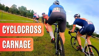 CYCLOCROSS RACE Crashes Battles amp Slides [upl. by Narag]