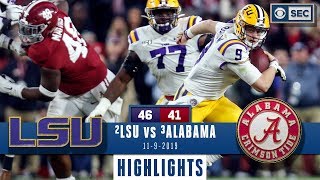 LSU vs Alabama Highlights  Tigers take down Tide in INSTANT CLASSIC  CBS Sports [upl. by Anev]