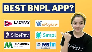 Best BNPL Buy Now Pay Later App In India  Lazypay Slice ePayLater Simpl Ola amp Paytm Postpaid [upl. by Itsirc998]