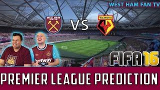 West Ham vs Watford  Fifa 16 Prediction [upl. by Dareen299]