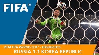 Russia v Korea Republic  2014 FIFA World Cup  Match Highlights [upl. by Jerad]