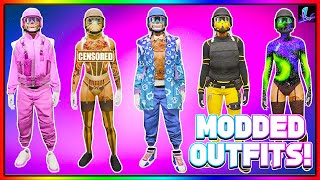 GTA 5 ONLINE HOW TO GET MULTIPLE FEMALE MODDED OUTFITS GTA 5 Clothing Glitches [upl. by Nilorac65]