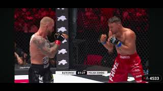 fame mma  Marcin Wrzosek vs bąkowski  free fight round 2 [upl. by Kriss]